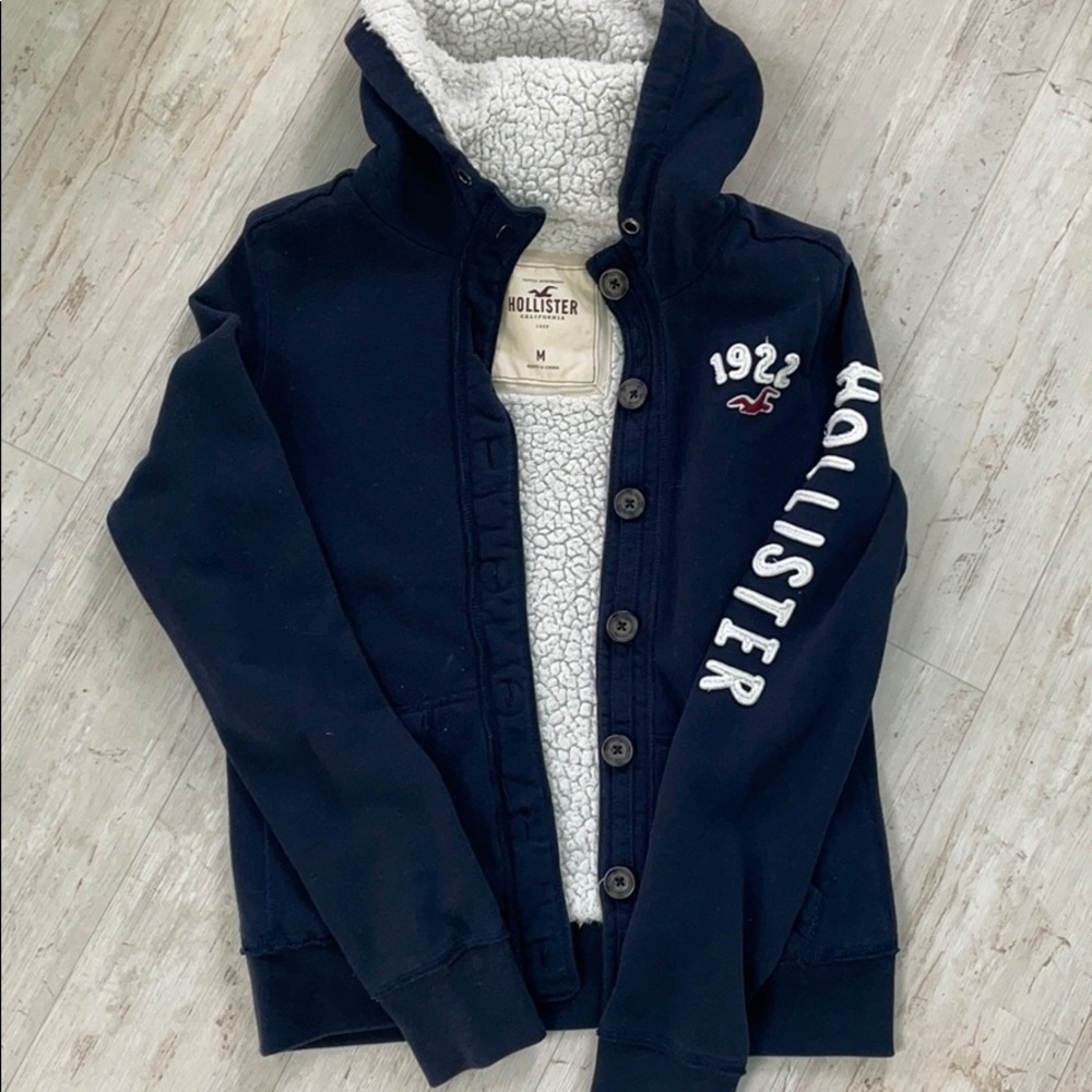 Hollister Fleece Lined Button Down Jacket
